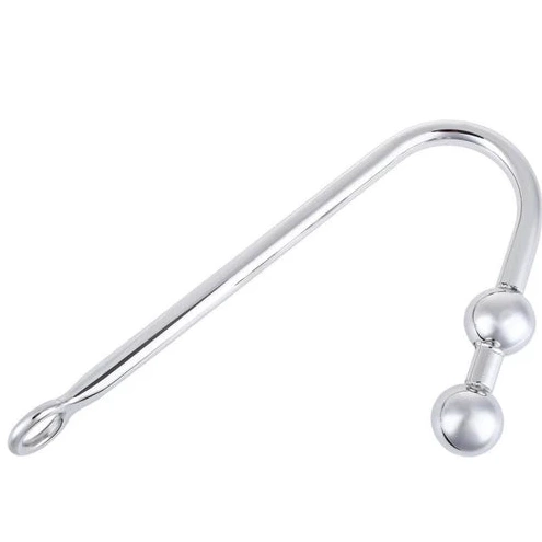 Anal Steel Balls Two Hook Pleasurable Stainless 4417 0705